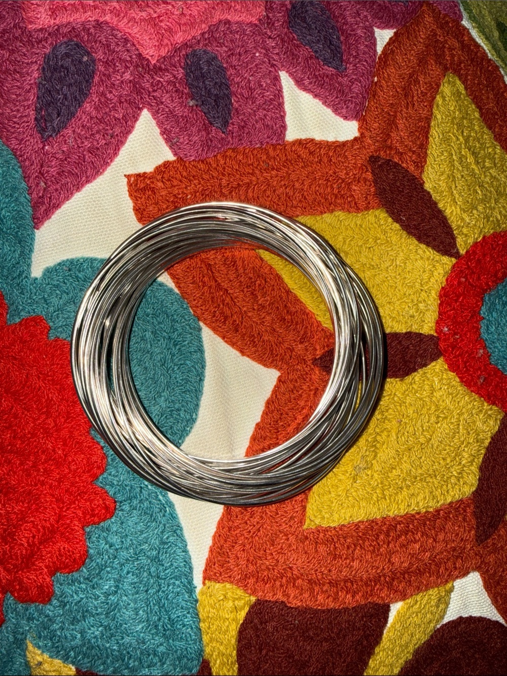 Silpada 925 Sterling Silver Salute 21 Interlocking Multi Strand Bracelet - Picture 3 of 7